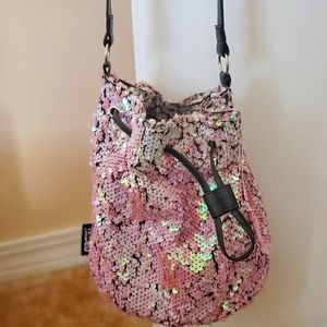 Mermaid sequined bucket purse